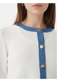 Luisa Spagnoli Kardigan Capotreno 100363 Biały Regular Fit. Kolor: biały. Materiał: syntetyk #4