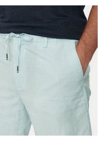 BOSS - Boss Szorty materiałowe Kane-Ds-Shorts 50512555 Błękitny Regular Fit. Kolor: niebieski. Materiał: bawełna, len