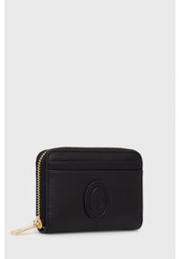 Trussardi Jeans - Trussardi portfel skórzany damski kolor czarny. Kolor: czarny. Materiał: skóra. Wzór: gładki #3