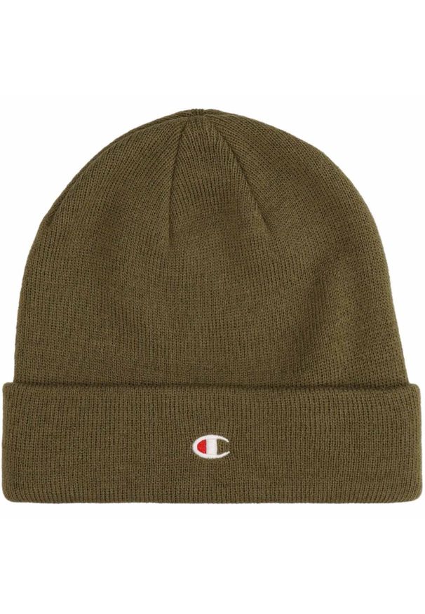 Czapka Champion Beanie Cap 806065. Kolor: zielony. Sezon: zima, jesień. Styl: sportowy