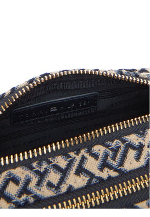 TOMMY HILFIGER - Tommy Hilfiger Torebka Th Jacquard Camera Bag AW0AW17443 Granatowy. Kolor: niebieski