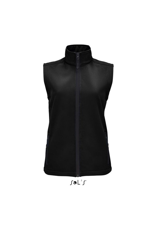 SOL'S - Damska kamizelka softshell sm Sol's Race Bw. Kolor: czarny. Materiał: softshell