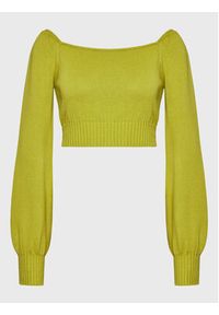 Glamorous Sweter CA0323 Zielony Cropped Fit. Kolor: zielony. Materiał: bawełna #5