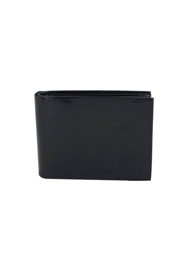 Barberini's - Portfel skórzany BARBERINI'S czarny 8051-1. Kolor: czarny. Materiał: skóra. Wzór: gładki