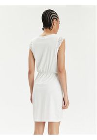 Vero Moda Sukienka letnia Emily 10305216 Biały Regular Fit. Kolor: biały. Materiał: bawełna. Sezon: lato