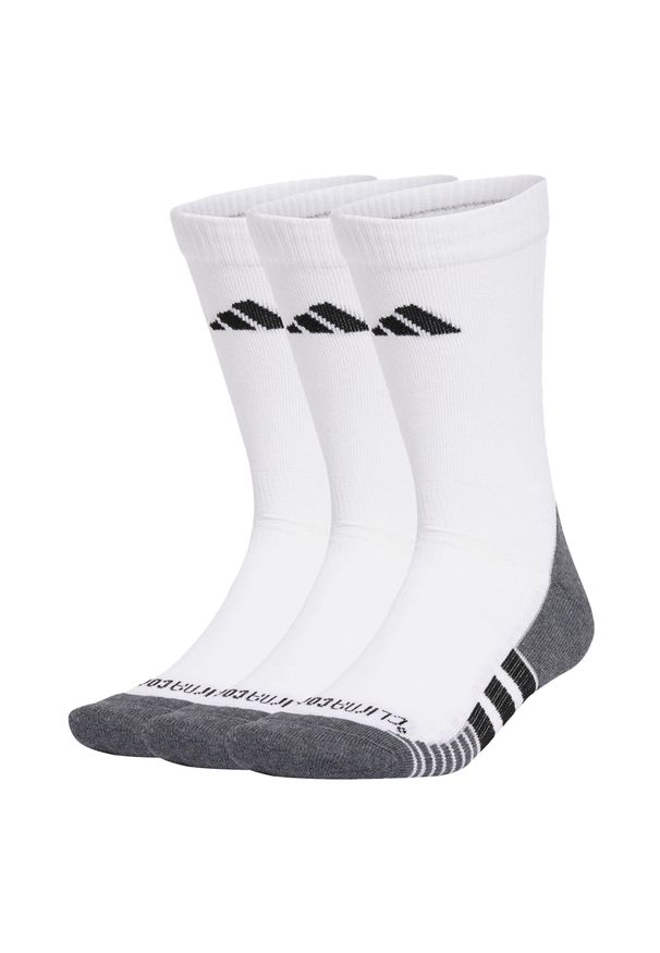 Adidas - Skarpety Performance CLIMACOOL Cushioned Crew 3 Pairs. Kolor: biały, wielokolorowy, czarny. Materiał: materiał. Technologia: ClimaCool (Adidas)