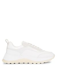 Calvin Klein Sneakersy 2 Piece Runner S Lace Up-Nano Mn HW0HW01644 Biały. Kolor: biały