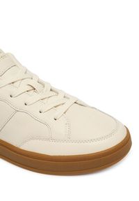 TOMMY HILFIGER - Tommy Hilfiger Sneakersy Th Heritage Court Sneaker Ltr FW0FW09028 Écru. Materiał: skóra #3