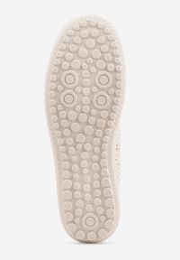 Born2be - Beżowe Tenisówki z Ażurową Cholewką Tidella. Okazja: na co dzień. Kolor: beżowy. Materiał: jeans. Szerokość cholewki: normalna. Wzór: ażurowy. Styl: casual #6