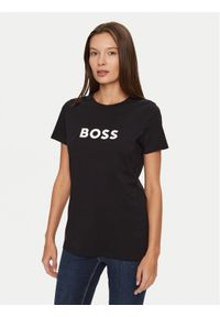 BOSS - Boss T-Shirt C_Elogo_5 50501139 Czarny Regular Fit. Kolor: czarny. Materiał: bawełna