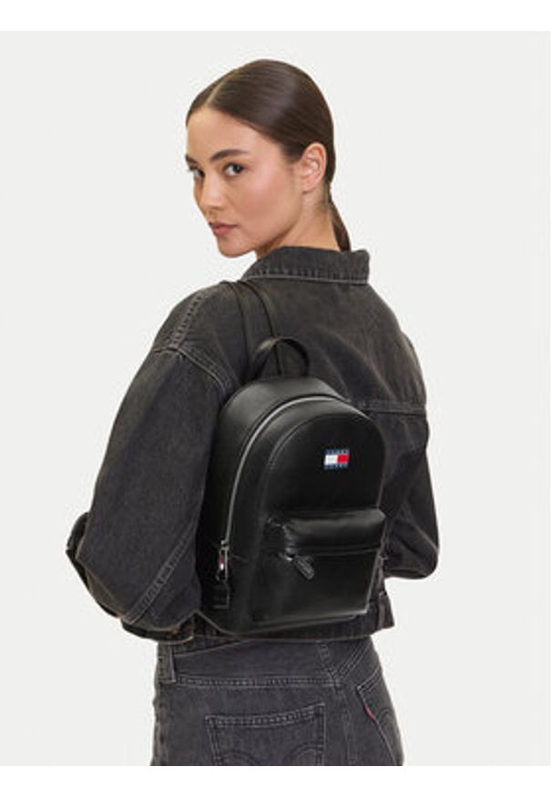 Tommy Jeans Plecak Tjw Must Backpack AW0AW17823 Czarny. Kolor: czarny. Materiał: skóra