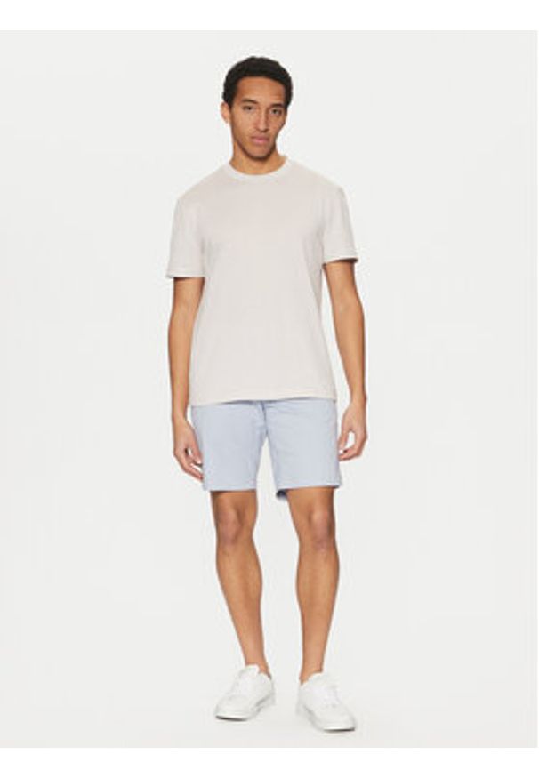 Calvin Klein T-Shirt K10K114166 Beżowy Regular Fit. Kolor: beżowy. Materiał: bawełna