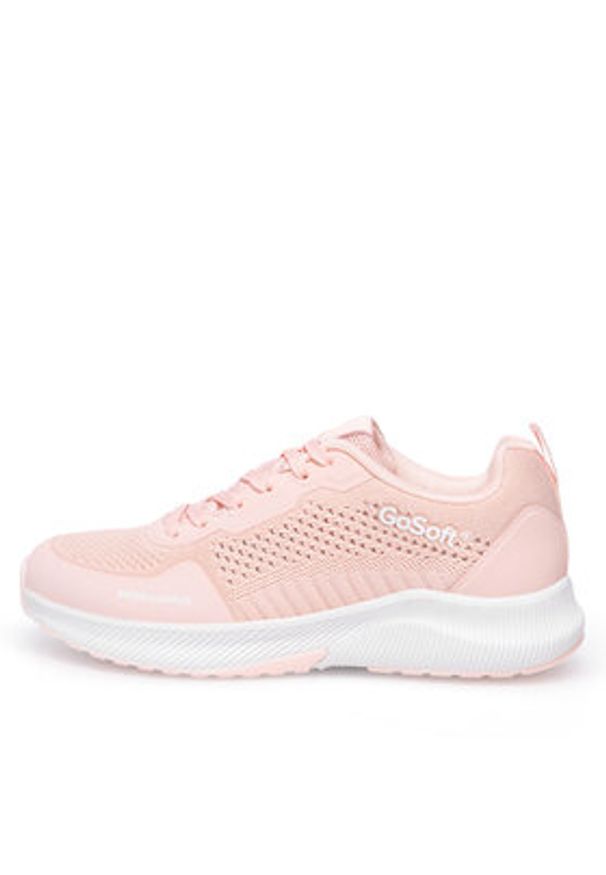 Go Soft Sneakersy WP-12345 Różowy. Kolor: różowy. Materiał: materiał