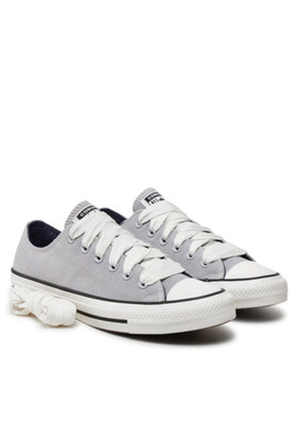 Converse Trampki Chuck Taylor All Star Suede A10417C Szary. Kolor: szary. Materiał: skóra, zamsz