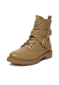 DeeZee Trzewiki 15161-1-BEIGE PU Beżowy. Kolor: beżowy. Materiał: materiał #5