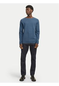 Jack & Jones Sweter Hill 12157321 Niebieski Regular Fit. Kolor: niebieski. Materiał: bawełna #6