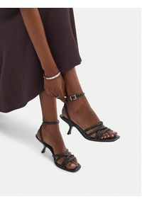 Gino Rossi - GINO ROSSI Sandały EO-LS655783-1 Czarny. Kolor: czarny. Materiał: skóra #9