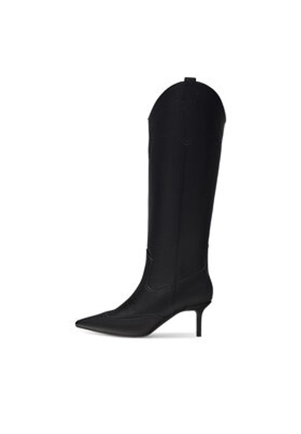 Nine West Kowbojki ZARIYA 909001 Czarny. Kolor: czarny. Materiał: skóra