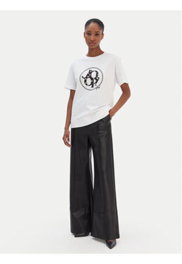 JOOP! T-Shirt Tammi 30100822 Biały Regular Fit. Kolor: biały. Materiał: bawełna