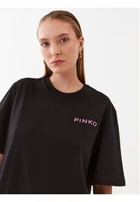 Pinko T-Shirt 101704 A13K Czarny Relaxed Fit. Kolor: czarny. Materiał: bawełna #5