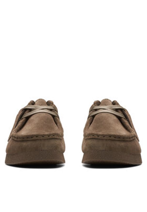 Clarks Półbuty WallabeeEVOSh 26174748 Brązowy. Kolor: brązowy. Materiał: skóra, zamsz