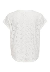 only - ONLY Bluzka Smilla 15231005 Biały Regular Fit. Kolor: biały. Materiał: syntetyk #3