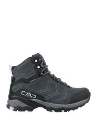 Buty trekkingowe damskie CMP MELNICK MID zamszowe wodoodporne. Kolor: czarny, szary, wielokolorowy. Materiał: zamsz