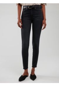 Big-Star - Jeansy damskie push up z wysokim stanem szare Melinda High Waist 895. Stan: podwyższony. Kolor: szary. Styl: sportowy, elegancki, rockowy
