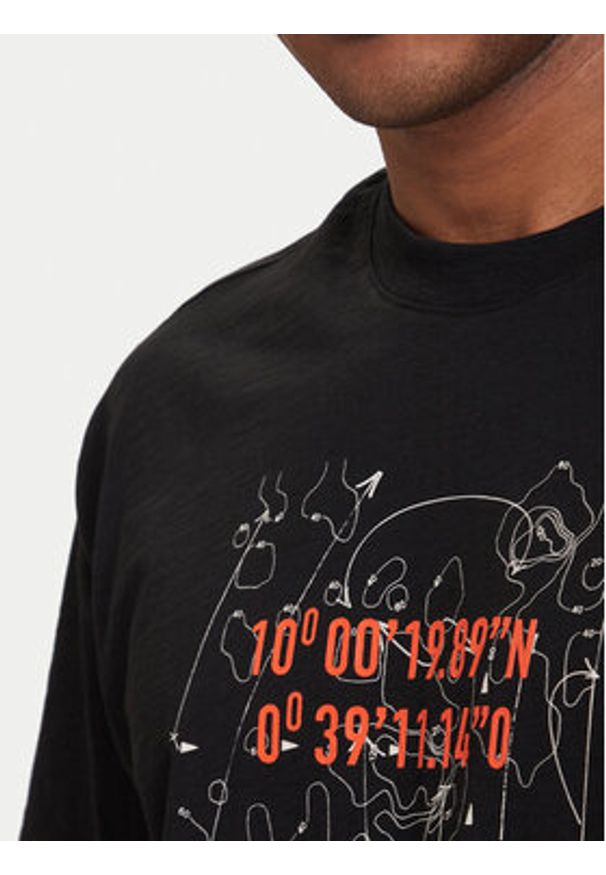 G-Star RAW - G-Star Raw T-Shirt Coord D29344-C372 Czarny Relaxed Fit. Kolor: czarny. Materiał: bawełna