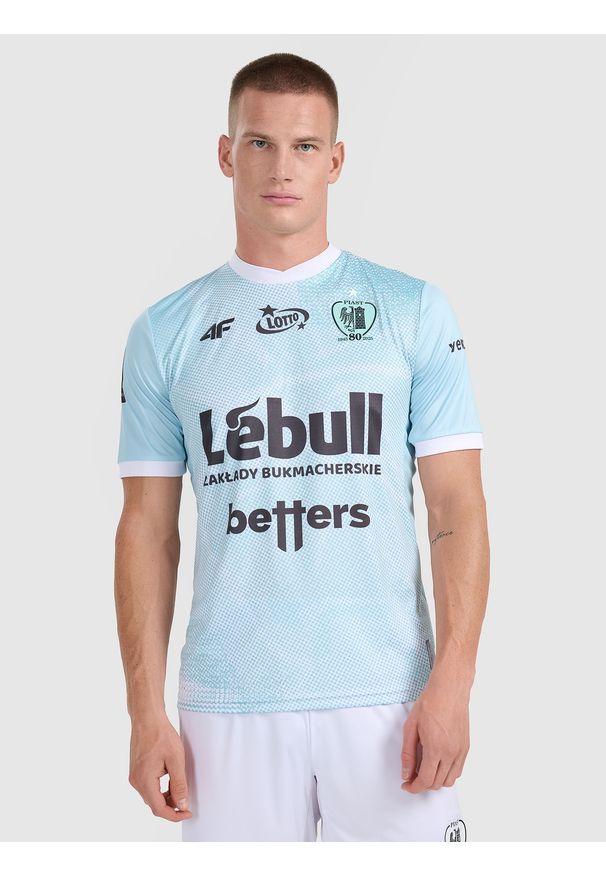 4f - 4F Koszulka klubowa wyjazdowa z sezonu 2025/26 męska 4F x Piast Gliwice - multikolor L. Kolor: wielokolorowy. Materiał: włókno, dzianina. Długość: długie. Styl: klasyczny, sportowy