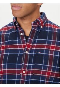TOMMY HILFIGER - Tommy Hilfiger Koszula Hero MW0MW40473 Granatowy Regular Fit. Kolor: niebieski. Materiał: bawełna #5