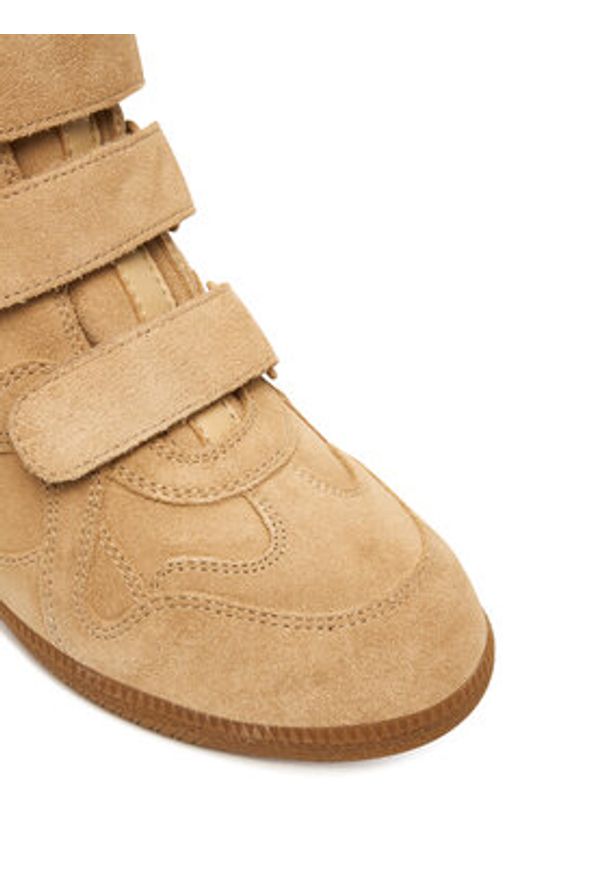 Nokwol Sneakersy Demmi Beżowy. Kolor: beżowy. Materiał: zamsz, skóra