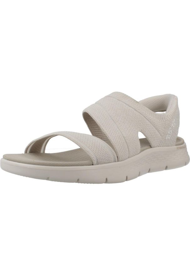 skechers - Sandały Skechers Model Slip-ins Go Walk Flex Kolor Beżowy. Kolor: beżowy. Materiał: materiał