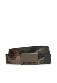 DC Pasek Męski Web Belt 3 ADYAA03130 Khaki. Kolor: brązowy. Materiał: materiał