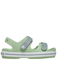 Sandały Crocs Crocband Cruiser Sandal 209423-3WD - zielone. Kolor: zielony. Materiał: materiał. Styl: sportowy