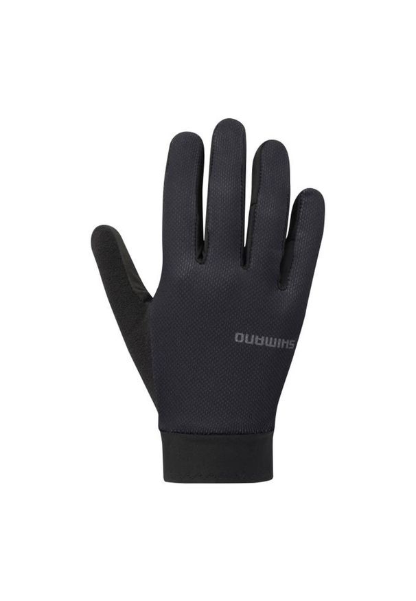 SHIMANO - Rękawiczki kolarskie EXPLORER FF, czarne. Kolor: czarny. Sezon: lato, jesień, wiosna. Sport: kolarstwo