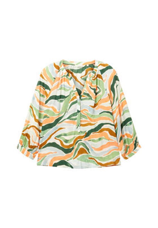 Tom Tailor Bluzka 1035880 Kolorowy. Materiał: bawełna. Wzór: kolorowy