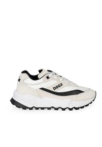 DSQUARED2 - Dsquared2 Sneakersy | SNM022901605495 | Mężczyzna | Czarny, Biały. Kolor: czarny, biały, wielokolorowy. Materiał: skóra
