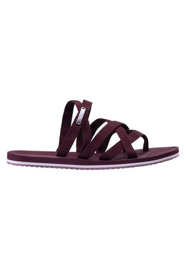 Hi-tec - Klapki damskie Hi-Tec 34935376533. Kolor: czerwony. Materiał: tkanina