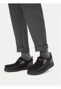 Clarks Półbuty Wallabee 26181387 Czarny. Kolor: czarny. Materiał: skóra