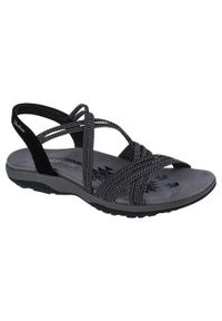 skechers - Sandały damskie, Reggae Slim - Turn It Up. Kolor: czarny