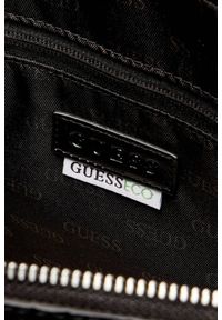 Guess - GUESS Сzarna męska aktówka Torino Briefcase. Kolor: czarny. Materiał: materiał. Styl: elegancki, biznesowy, klasyczny #8