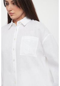 Twinset Milano - Koszula damska lniana TWINSET. Materiał: len #6