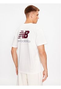 New Balance T-Shirt Athletics Remastered Graphic Cotton Jersey Short Sleeve T-shirt MT31504 Biały Regular Fit. Kolor: biały. Materiał: bawełna #3