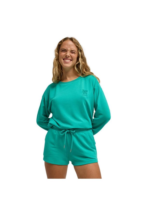 Roxy - Spodenki dresowe dla Kobiety SURFING BY MOONLIGHT Zielony. Kolor: zielony. Materiał: tkanina, poliester, elastan. Długość: krótkie