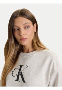 Calvin Klein Jeans Bluza Monologo LV047B234G Szary Relaxed Fit. Kolor: szary. Materiał: bawełna