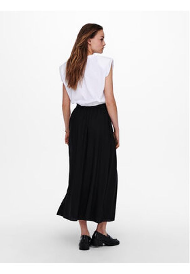 only - ONLY Spódnica plisowana Venedig 15164606 Czarny Regular Fit. Kolor: czarny. Materiał: wiskoza