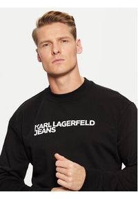 Karl Lagerfeld Jeans Bluza A1M20001 Czarny Regular Fit. Kolor: czarny. Materiał: bawełna #3