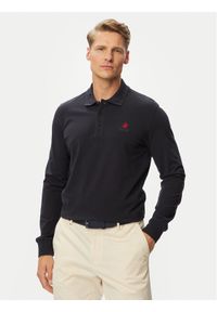 Beverly Hills Polo Club Polo P-SS26M-P424125 Granatowy Regular Fit. Typ kołnierza: polo. Kolor: niebieski. Materiał: bawełna #1