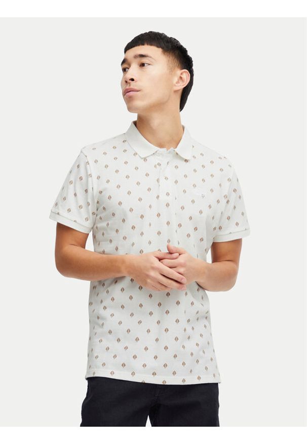 Blend Polo 20716475 Biały Regular Fit. Typ kołnierza: polo. Kolor: biały. Materiał: bawełna